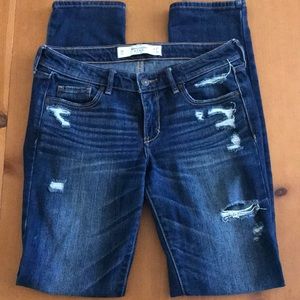 Abercrombie Ripped Stone Wash Skinny Jeans